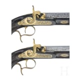 Luxus-Perkussionspistolen mit zugeh&ouml;rigem Kasten, F. P. Geerinckx Nachfolge, Paris, um 1850/60