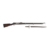 Kropatschek Mod. 1886, OE.W.F.G. Steyr, mit Seitengewehr