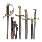 Kleine Sammlung Blankwaffen, deutsch und Frankreich, 19. Jhdt.