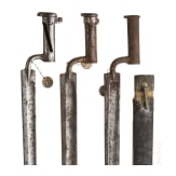Zwei Haubajonette M 1807 und ein Haubajonett M 1854, &Ouml;sterreich