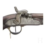Ein Paar gezogene Kolbenpistolen M 1818/43 mit Anschlagschaft