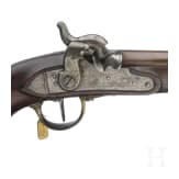 Ein Paar gezogene Kolbenpistolen M 1818/43 mit Anschlagschaft