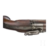 Ein Paar gezogene Kolbenpistolen M 1818/43 mit Anschlagschaft