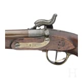 Ein Paar gezogene Kolbenpistolen M 1818/43 mit Anschlagschaft