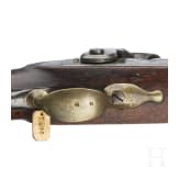 Ein Paar gezogene Kolbenpistolen M 1818/43 mit Anschlagschaft