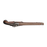 Ein Paar gezogene Kolbenpistolen M 1818/43 mit Anschlagschaft