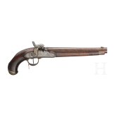 Ein Paar gezogene Kolbenpistolen M 1818/43 mit Anschlagschaft
