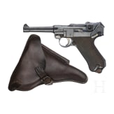 Pistole 08 DWM, 1917, mit Holster