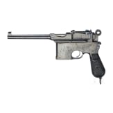 Mauser C96 "Large Ring Hammer Flat Side", mit Anschlagkasten
