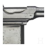 Mauser C96 "Large Ring Hammer Flat Side", mit Anschlagkasten