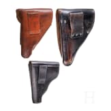 Drei Pistolentaschen