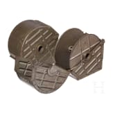Zwei Gurttrommeln zum MG 08/15 im Transportkasten