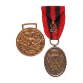 Two Albanian bronze medals, 1914 - 1925