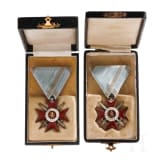 Two Military Orders "For Bravery", Cross 4th Class, grade two, 3rd pattern (1915 - 1918), in award case