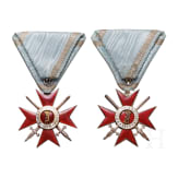 Two Military Orders "For Bravery", Cross 4th Class, grade two, 3rd pattern (1915 - 1918), in award case