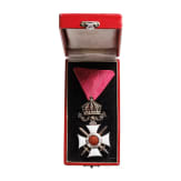 An Order of St. Alexander 4th Class with crown and swords through the middle