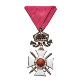 An Order of St. Alexander 4th Class with crown and swords through the middle