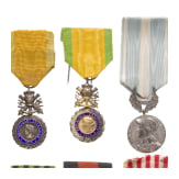 F&uuml;nf franz&ouml;sische und eine belgische Medaille