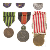 F&uuml;nf franz&ouml;sische und eine belgische Medaille