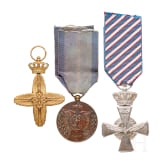 Zwei Auszeichnungskreuze und eine Verdienstmedaille der Luftwaffe, Griechenland, 1945 - 1960