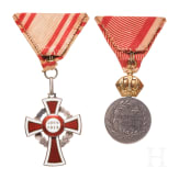 Zwei Auszeichnungen im Etui, um 1914