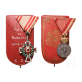Zwei Auszeichnungen im Etui, um 1914