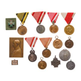Kleine Sammlung von 13 Auszeichnungen, &Ouml;sterreich, 1875 - 1920