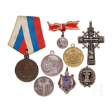 Kleine Sammlung von sieben Auszeichnungen, Russland, 1880 - 1915