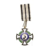 From Bavarian aristocratic property - A cased Cross of Honor of the Princely House Order of Hohenzollern -
