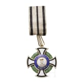 From Bavarian aristocratic property - A cased Cross of Honor of the Princely House Order of Hohenzollern -