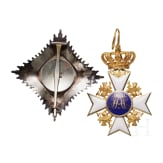 House Order of the Wendish Crown &ndash; a cased Commander's Cross with Star, Mecklenburg-Schwerin