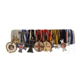 An seven-piece medal bar of a high Bavarian official from Bavarian aristocratic property