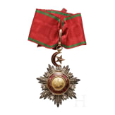 A cased neck cross 2nd class of the Turkish Order of Mecidiye from Bavarian aristocratic property