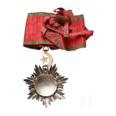 A cased neck cross 2nd class of the Turkish Order of Mecidiye from Bavarian aristocratic property