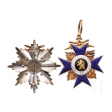 General der Infanterie Maximilian von Montgelas (1860 - 1938) &ndash; a cased 1st Class set of the Royal Bavarian Order of Military Merit with Swords