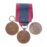 Electorate of Hesse-Kassel - two war memorial coins 1814 - 1815 for combatants