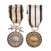 Two medals of the House Order of Hohenzollern