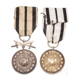 Two medals of the House Order of Hohenzollern