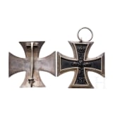 A cased Iron Cross 1914 1st and 2nd class