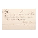 A certificate for the Iron Cross 2nd class of 1813