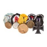 A five-piece medal bar