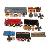 Seven Austrian and German medal bars