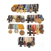Six German medal bars