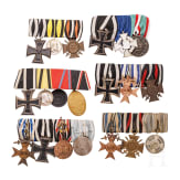 Six German medal bars, 1st half of the 20th century