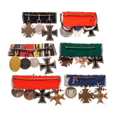 Six German medal bars, 1st half of the 20th century