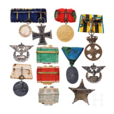 A collection of mostly German awards, 19th/20th century