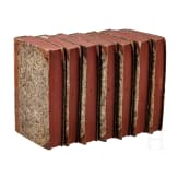 Works by Frederick II, King of Prussia, Vol. 1 - 15, Berlin, 1788, signed edition by Lorenz von Westenrieder in seven volumes
