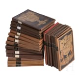 A collection of 34 volumes of uniform literature, 19th/20th century