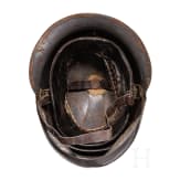 A Belgian steel helmet with protective visor for tank crews, so called "Reina Elisabeth"