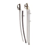 Two edged weapons of the Belgian cavalry, 19th century